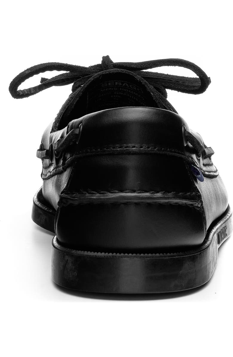 Sebago Classic Portland Boat Shoes, Alternate, color, Total Black