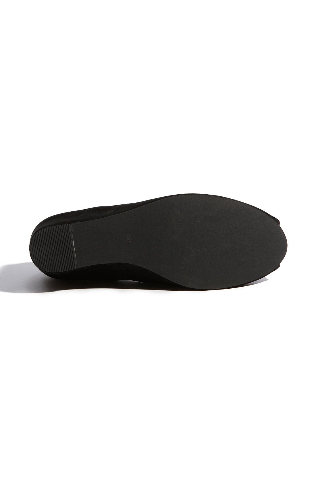 'Regina' Wedge, Alternate, color, BLACK NUBUCK