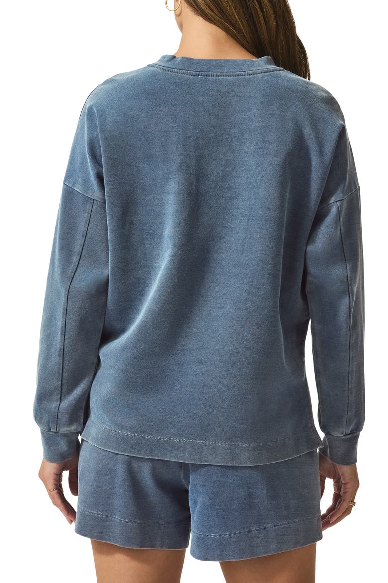 Indigo Crewneck Sweatshirt, Alternate, color, INDIGO