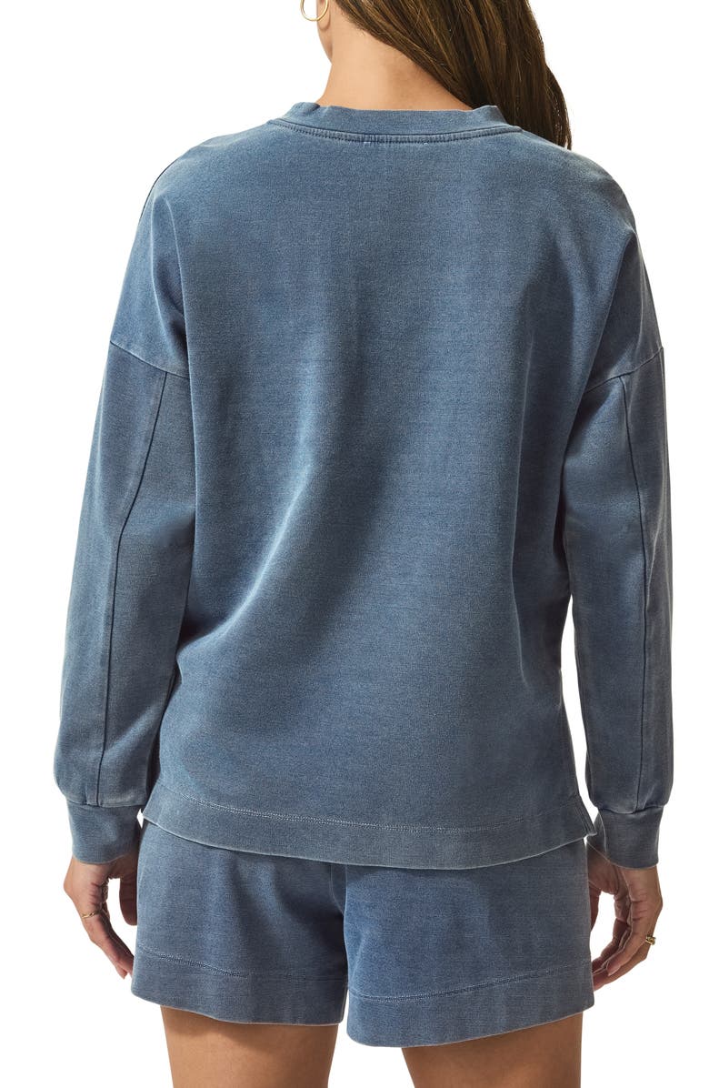 Splendid Indigo Crewneck Sweatshirt, Alternate, color, Indigo