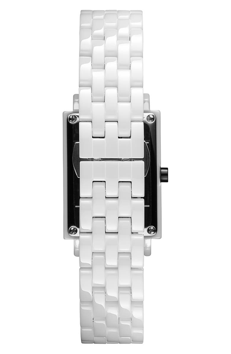 MVMT Signature Square Ceramic Bracelet Watch, 26mm, Alternate, color, 