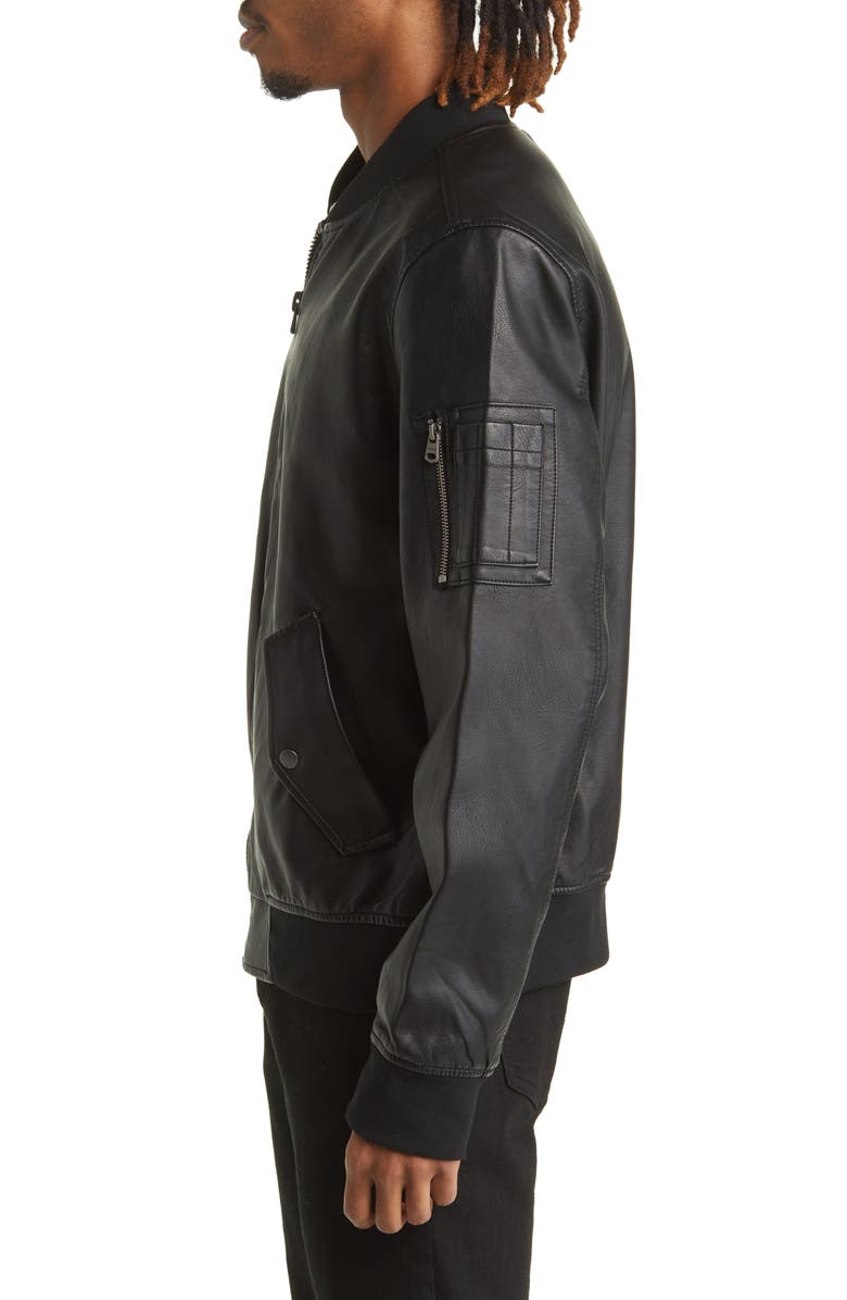 Levi's Varsity Faux Leather Bomber Jacket, Alternate, color,