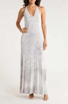 GO COUTURE Halter Maxi Dress
