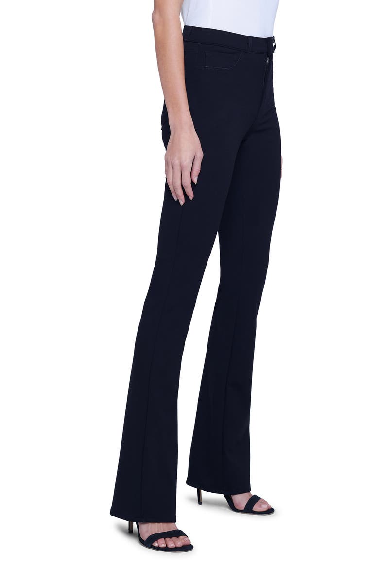 Selma Sleek High Waist Bootcut Jeans, Alternate, color, BLACK