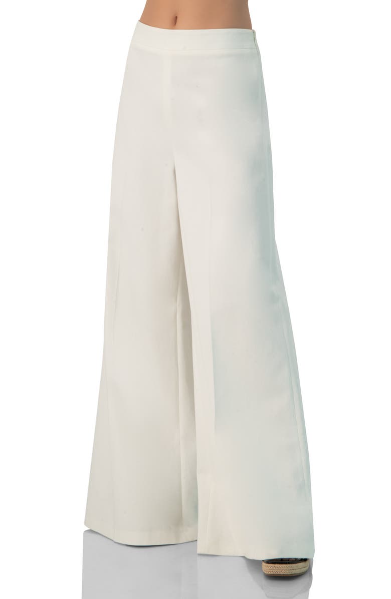 IVONNE Wide-Leg Culotte Pants, Main, color, White