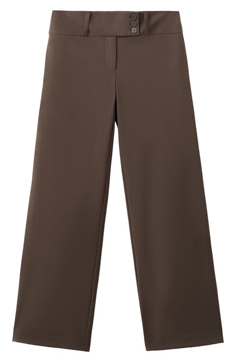 Straight Leg Suit Pants