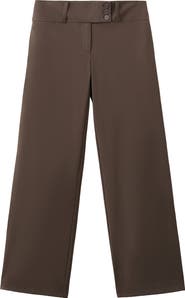 MANGO TEEN Straight Leg Suit Pants