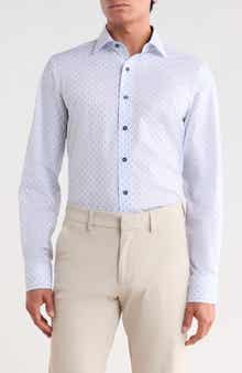 Paisley Print Trim Fit Cotton Dress Shirt
