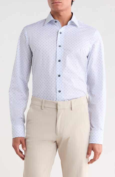 Paisley Print Trim Fit Cotton Dress Shirt