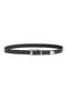 Curved Buckle Leather Belt