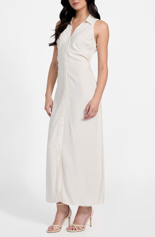Guess Liliane Sleeveless Maxi Shirtdress In White