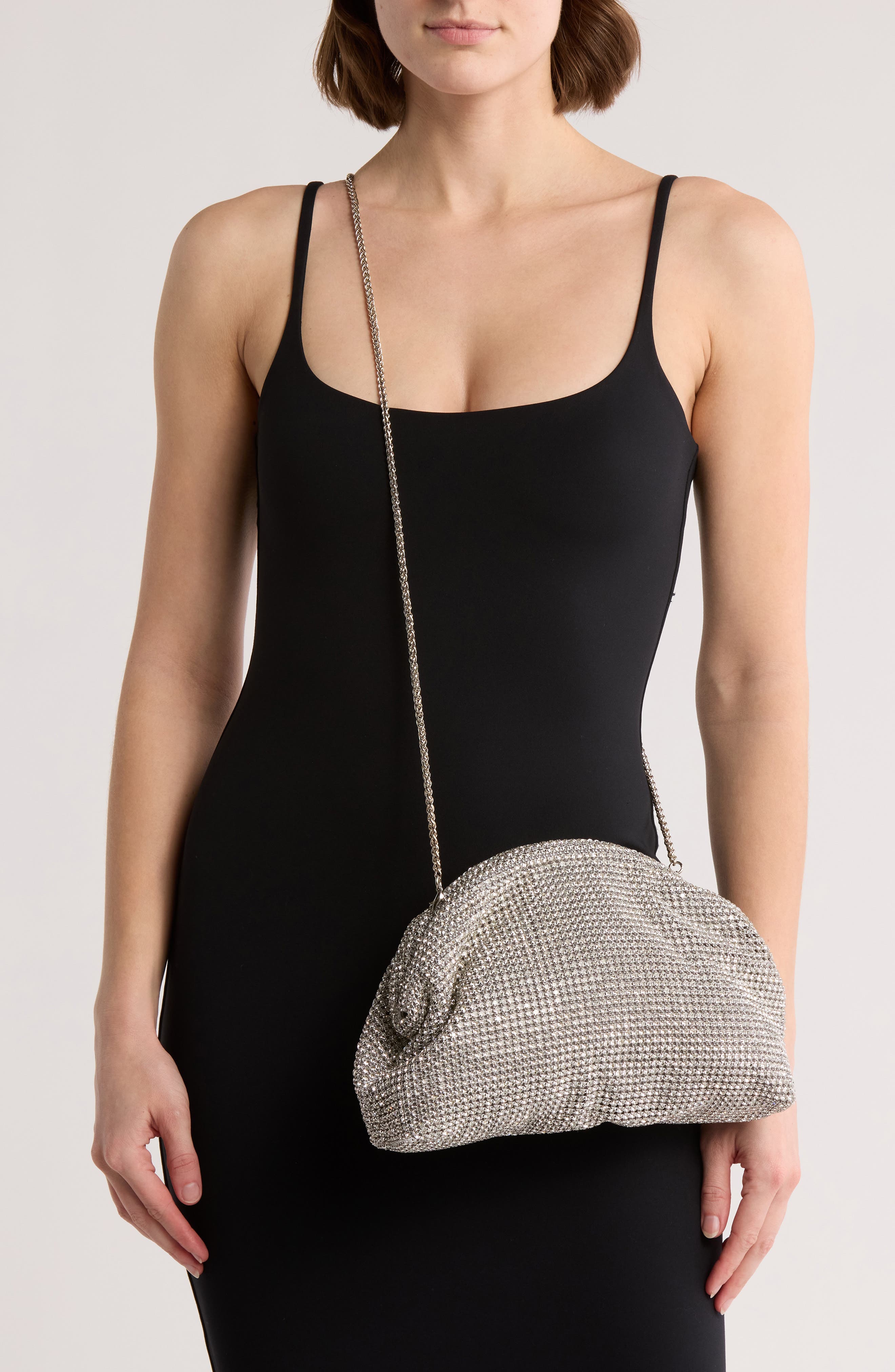 URBAN EXPRESSIONS HANDBAGS Rhinestone Clutch Bag, Alternate, color, 