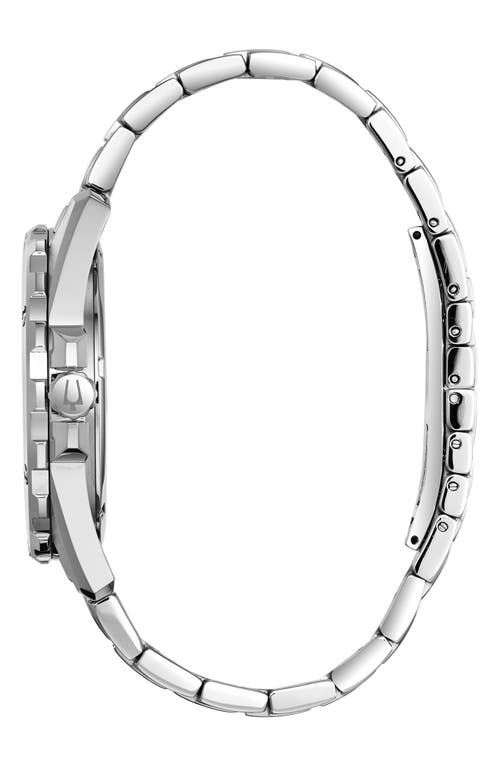 Bulova Diamond Bracelet Watch & Id Bracelet Gift Set, 43mm In Silver