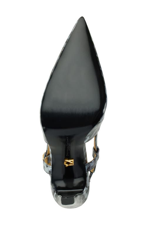 Donna Karan Donna Slingback Pointed Toe Pump In Grey
