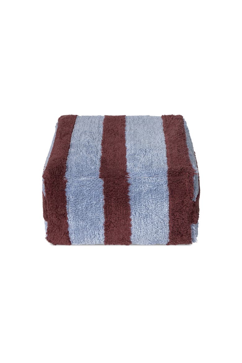 Pouf Lines, Alternate, color, Blue, Burgundy