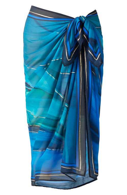 Miraclesuit ® Maldiva Cover-up Pareo In Blue Multi