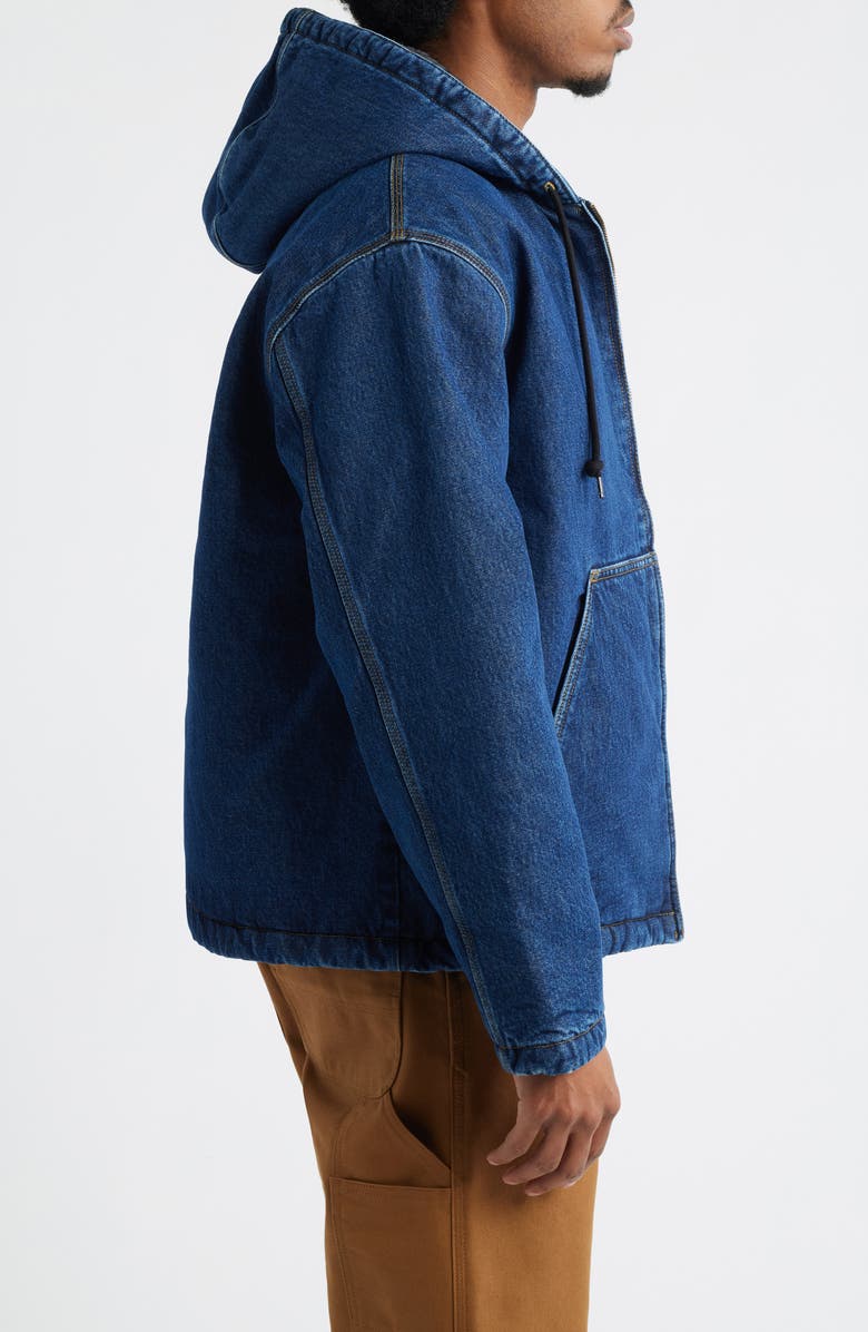 Carhartt Work In Progress Cleveland Hooded Jacket, Alternate, color, Blue (Stone Washed)