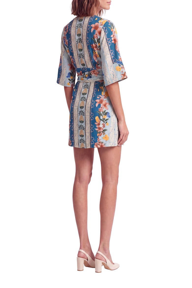 Carly Wrap Minidress, Alternate, color, MULTI PRINT