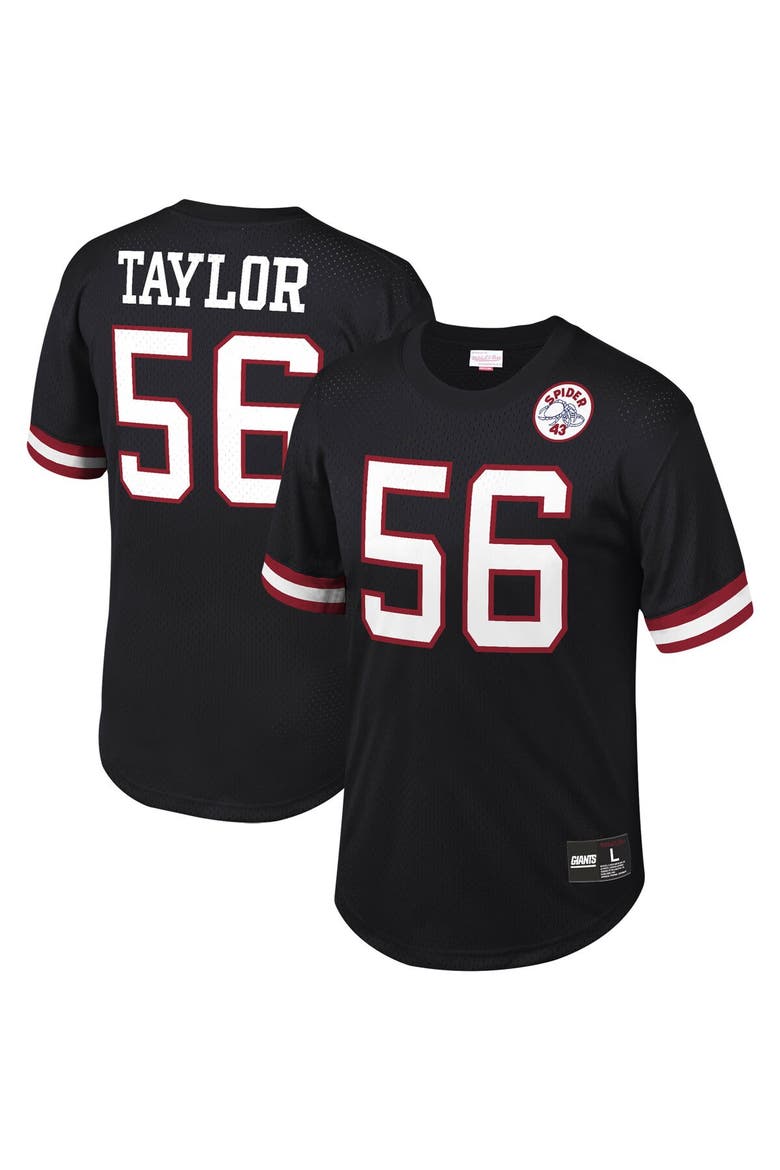 Men's Mitchell & Ness Lawrence Taylor Black New York Giants Retired Player Name & Number Mesh Top, Main, color, Black