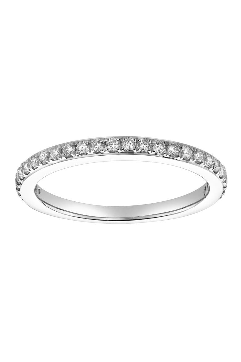 Solas 14K Gold Round Diamond Studded Eternity Ring - 0.31cts, Main, color, 14K White Gold