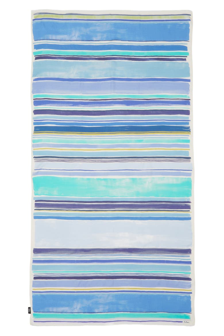 Painted Stripe Scarf, Alternate, color, CHAMBRAY