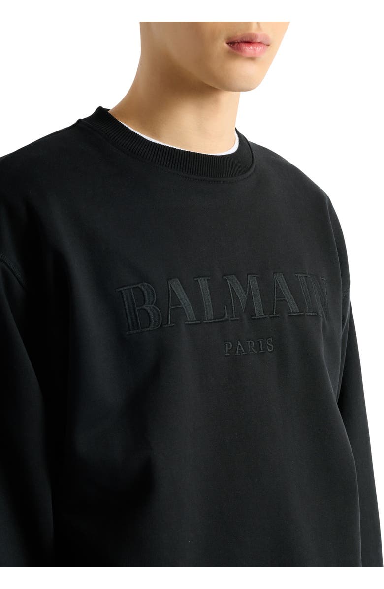 Balmain Embroidered Balmain Vintage sweatshirt, Alternate, color, Black