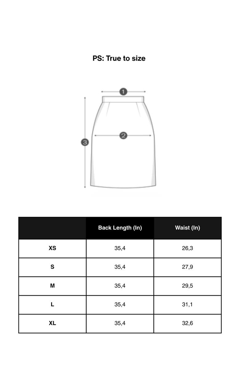 Nocturne Women's High-Rise Midi Skirt with Print Details, Alternate, color, Multi-Colored