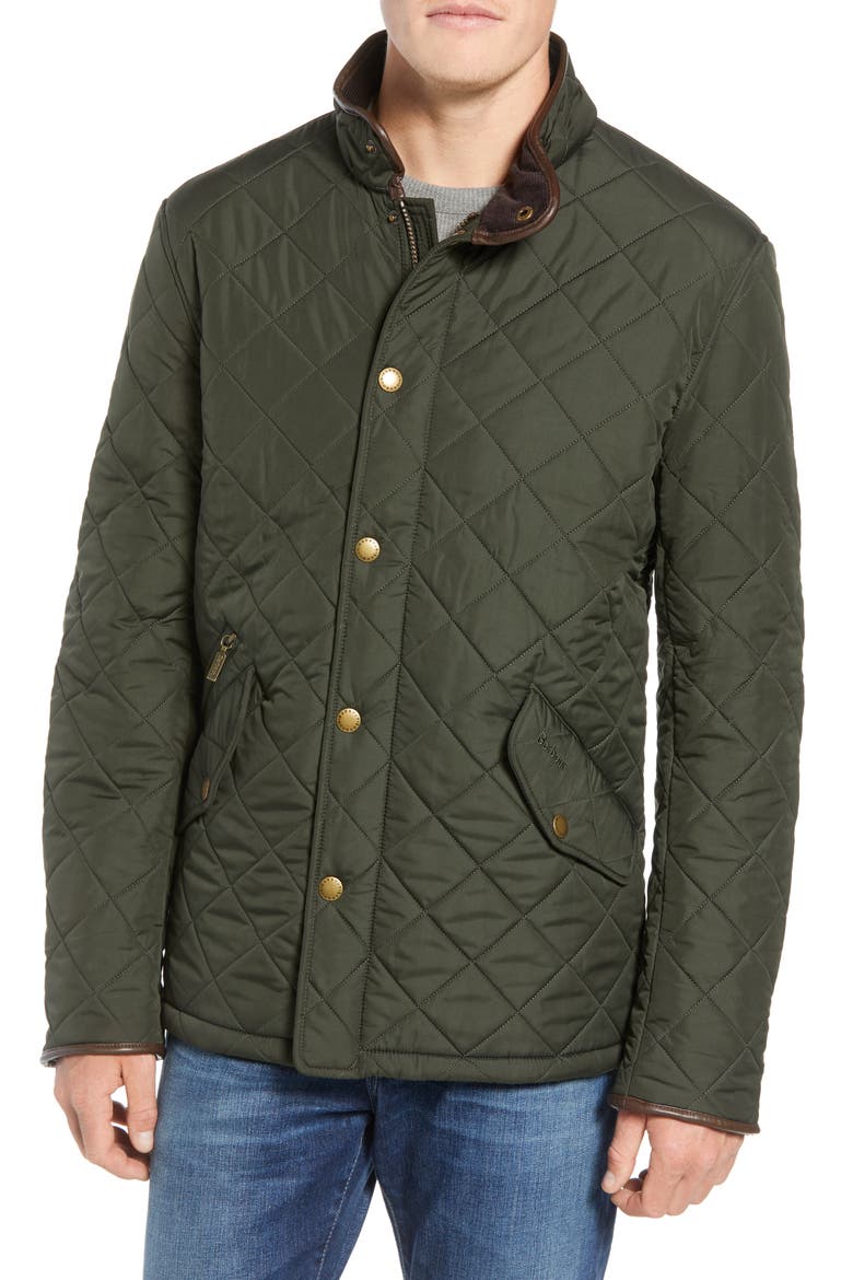 Powell Diamond Quilted Jacket, Alternate, color, SAGE