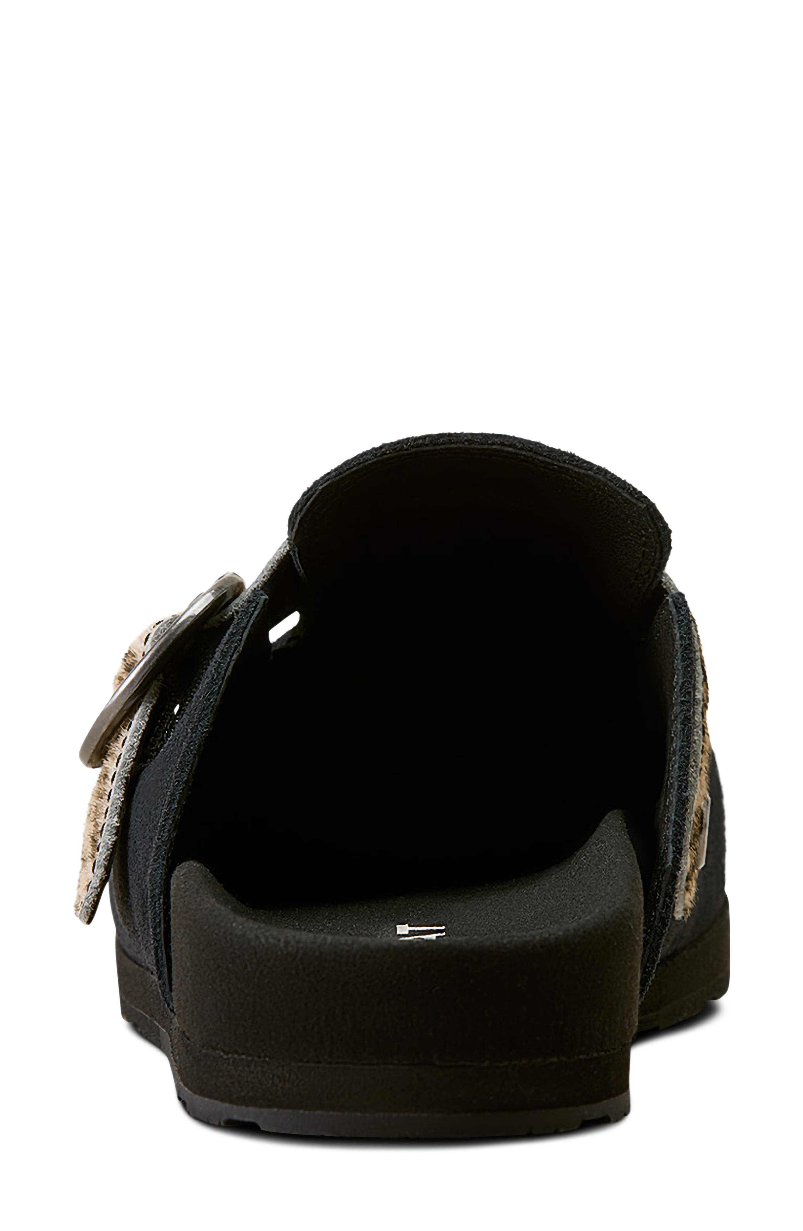 Country Leather Mule, Alternate, color, BLACK SUEDE