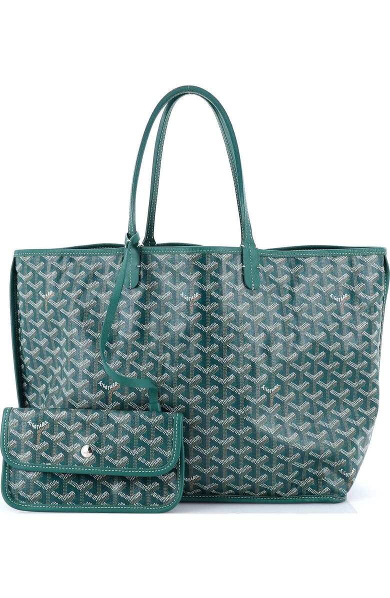 Pre-Owned Goyard Anjou Reversible Tote Coated Canvas PM, Alternate, color, Green