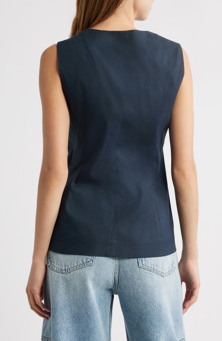 rag & bone Slade Linen Blend Vest, Alternate, color, Sal