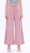 Bayeas Pleated High Waist Ankle Wide Leg Pants