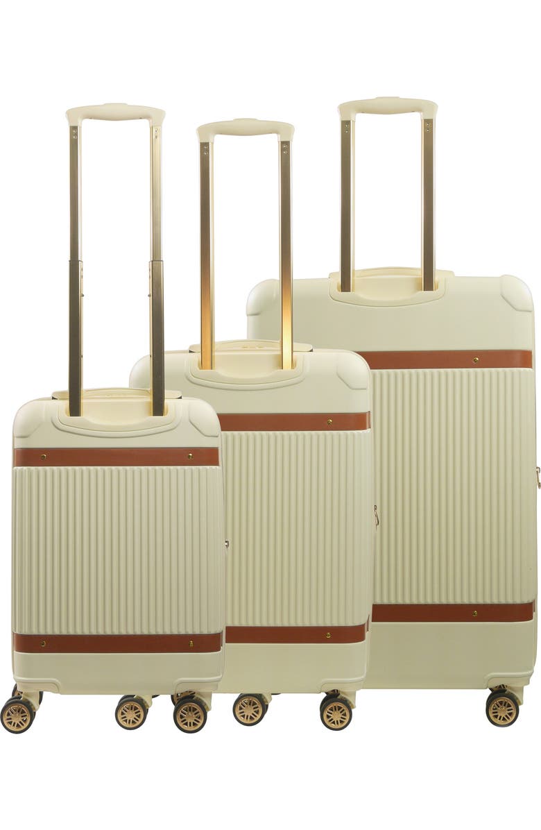 Tommy Bahama 3-Piece Stripes Hard-Sided Luggage, Alternate, color, Cream