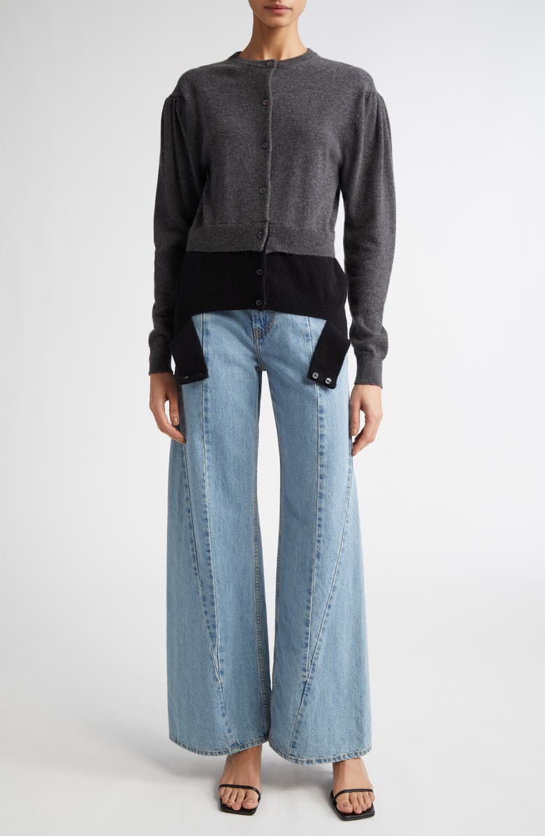 Maison Margiela Décortiqué Wide Leg Jeans, Alternate, color, Medium Blu Stone Wash
