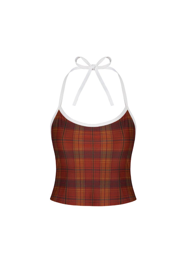 Tankini Top, Main, color, Red Plaid