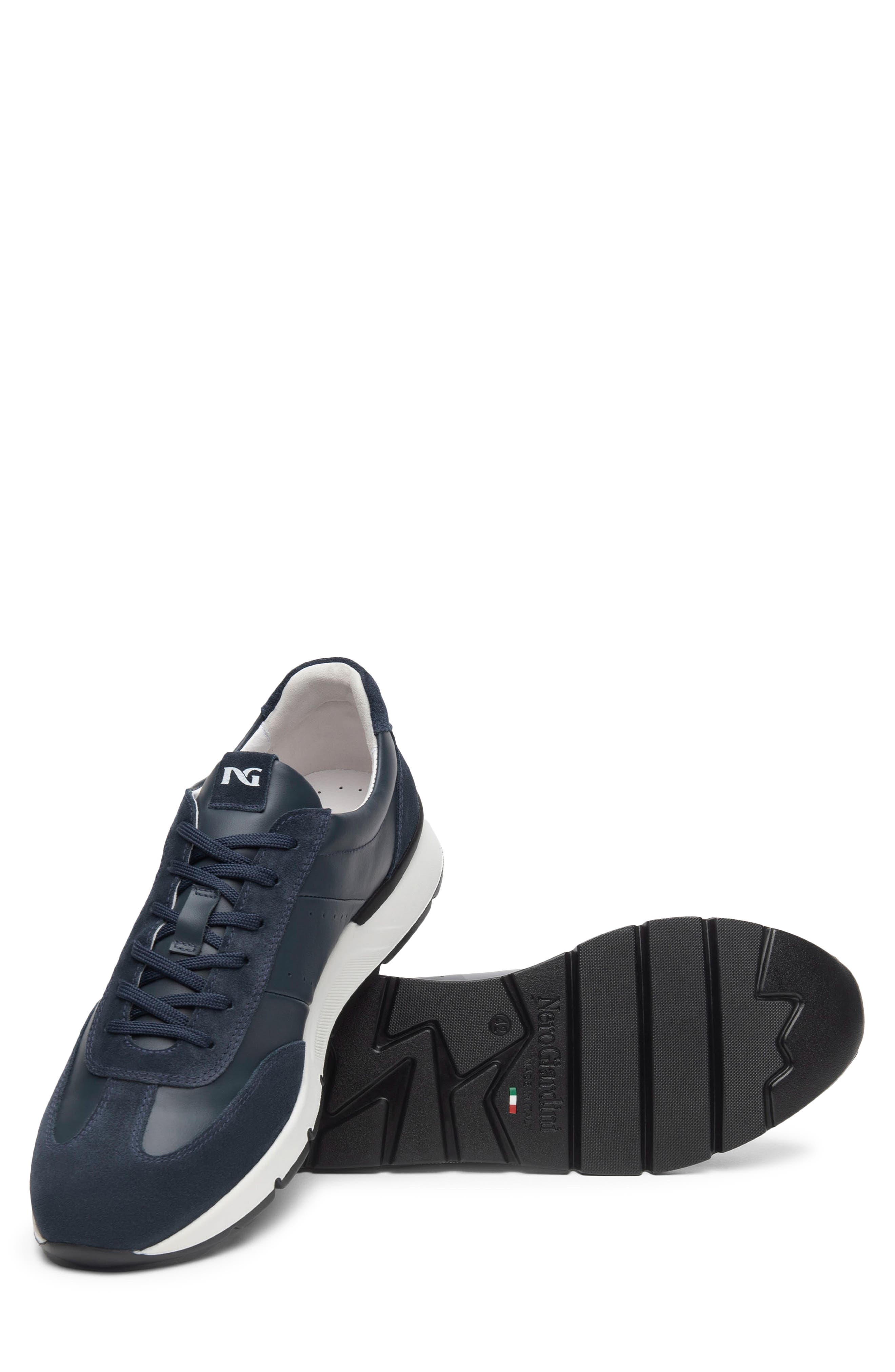 Low Top Trainer Sneaker, Alternate, color, NAVY