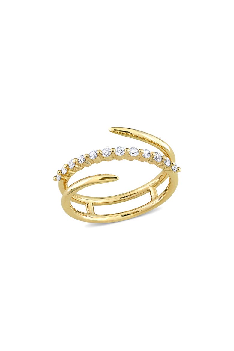 Diamond Coil Ring - 0.28ct., Main, color, GOLD