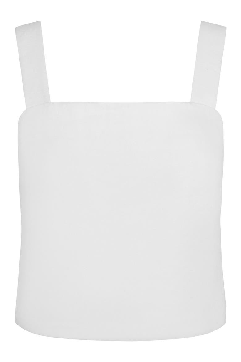 Open Back Shell Top, Alternate, color, White