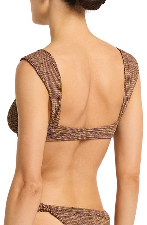 Bondeye Bond-eye Georgia Metallic Underwire Balconette Bikini Top