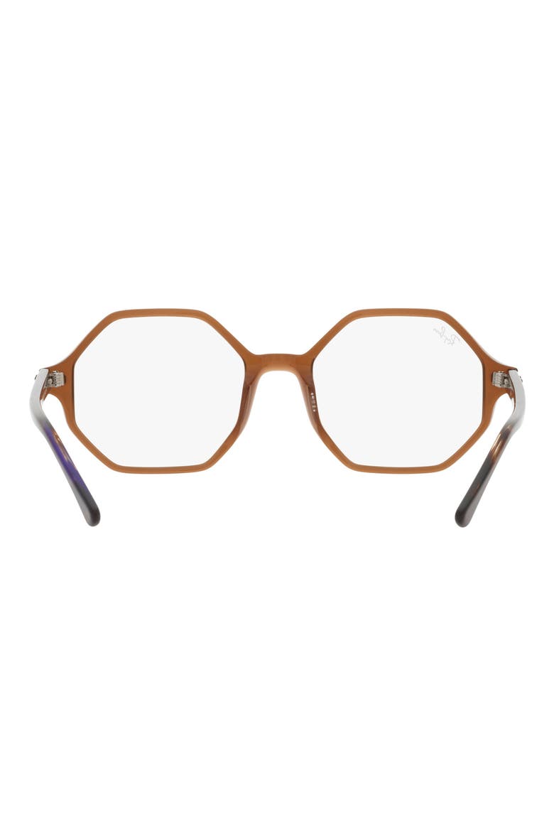 RX5472 52mm Irregular Optical Glasses, Alternate, color, TRANSPARENT BROWN