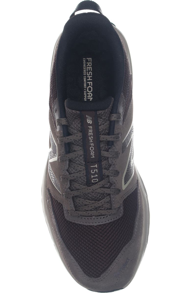 New Balance Fresh Foam 510 V6 Trail Running Shoe, Alternate, color, Dark Mushroom/ Black Coffee