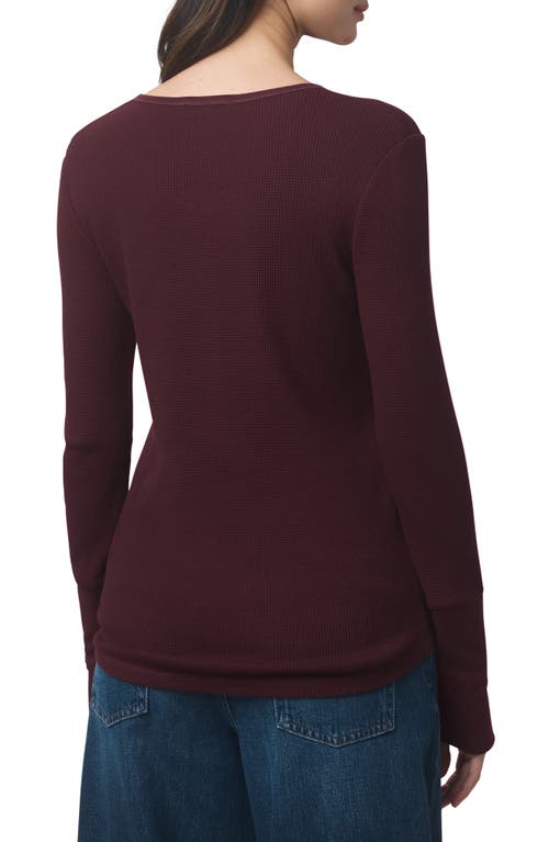 Splendid Classic Thermal Henley In Purple