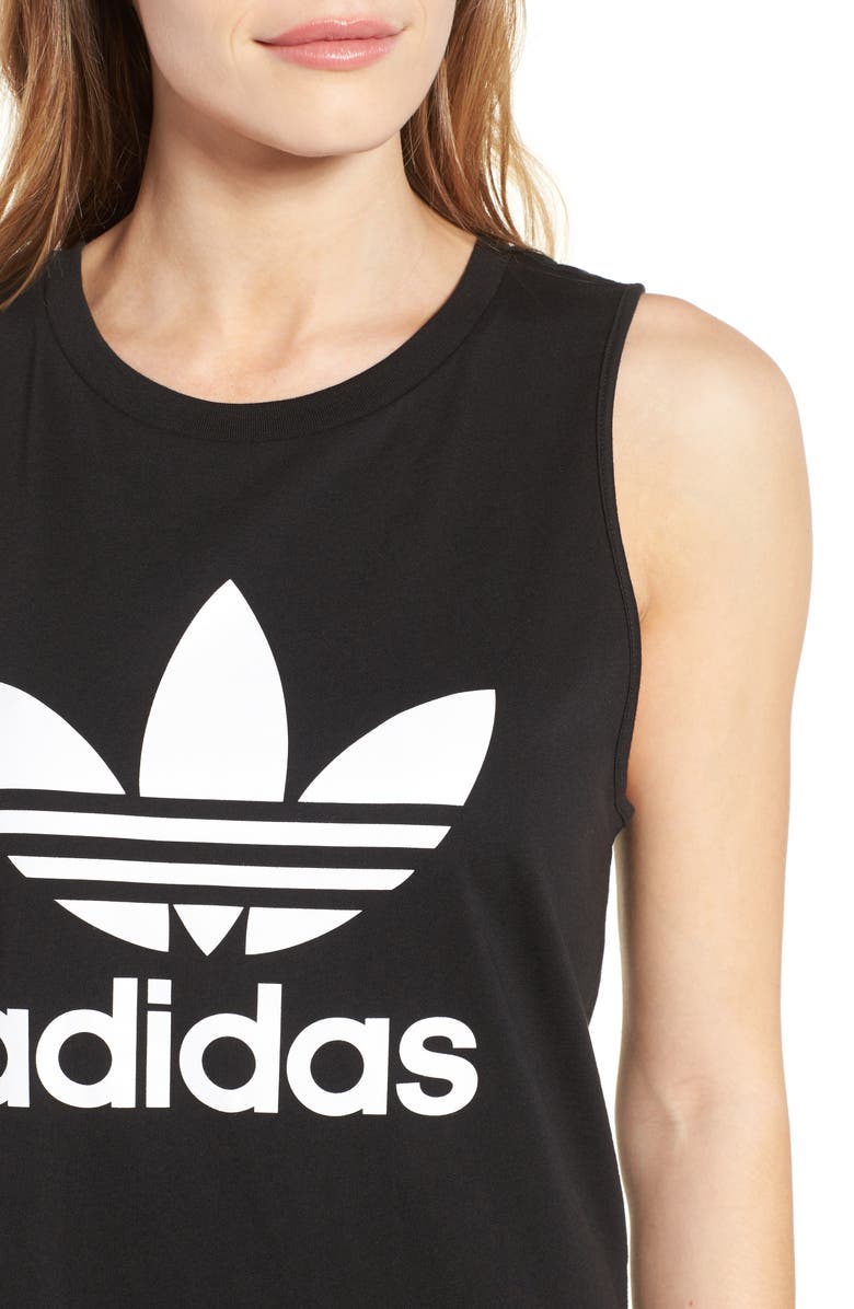 adidas Trefoil Tank Dress, Alternate, color,