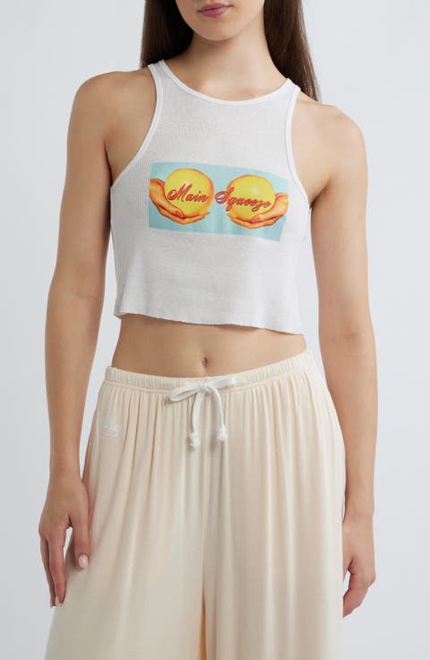 <p>Main Squeeze Beegee Crop Tank</p>