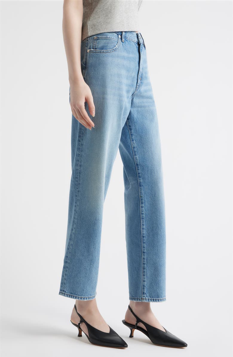 FRAME The Off Duty Hang Ankle Straight Leg Jeans, Alternate, color, Frey