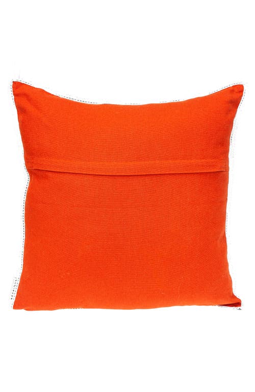 Parkland Collection Crochet Dot Throw Pillow In Red