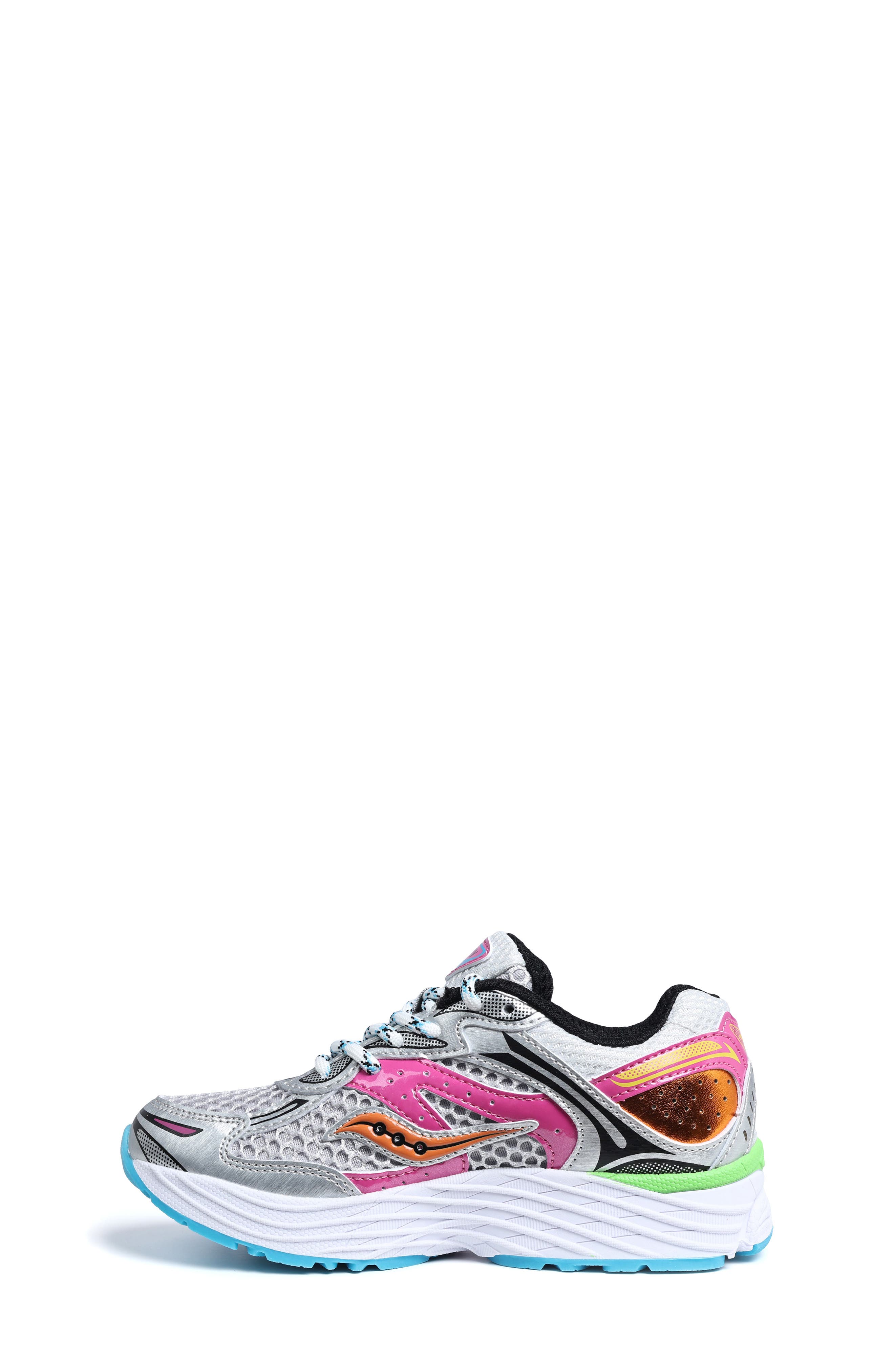 Saucony Kids' ProGrid Omni 9 Sneaker, Alternate, color, Silver/ Multi