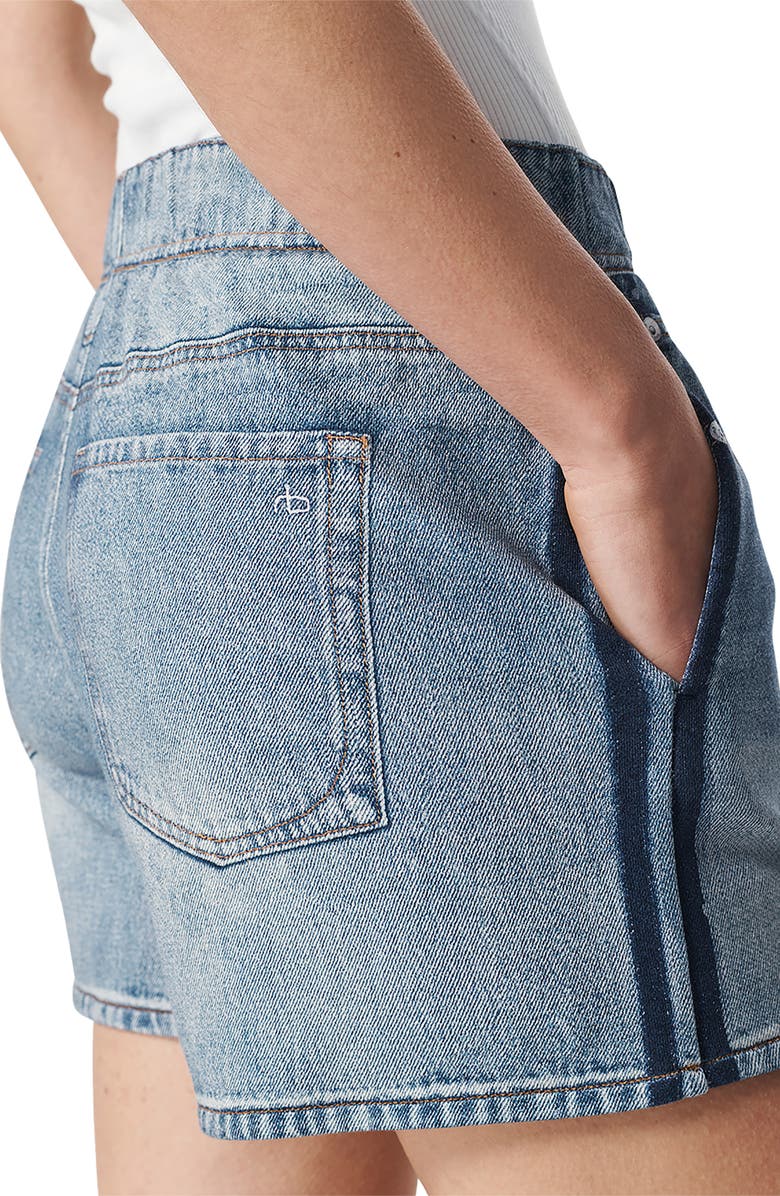 rag & bone Miramar Cotton Terry Track Shorts, Alternate, color, Coney