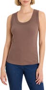 NIC+ZOE Perfect Knit Rib Scoop Neck Tank