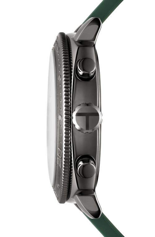 Ted Baker Caine Chronograph Silicone Strap Watch, 44mm